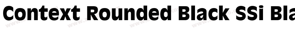 Context Rounded Black SSi Black字体转换